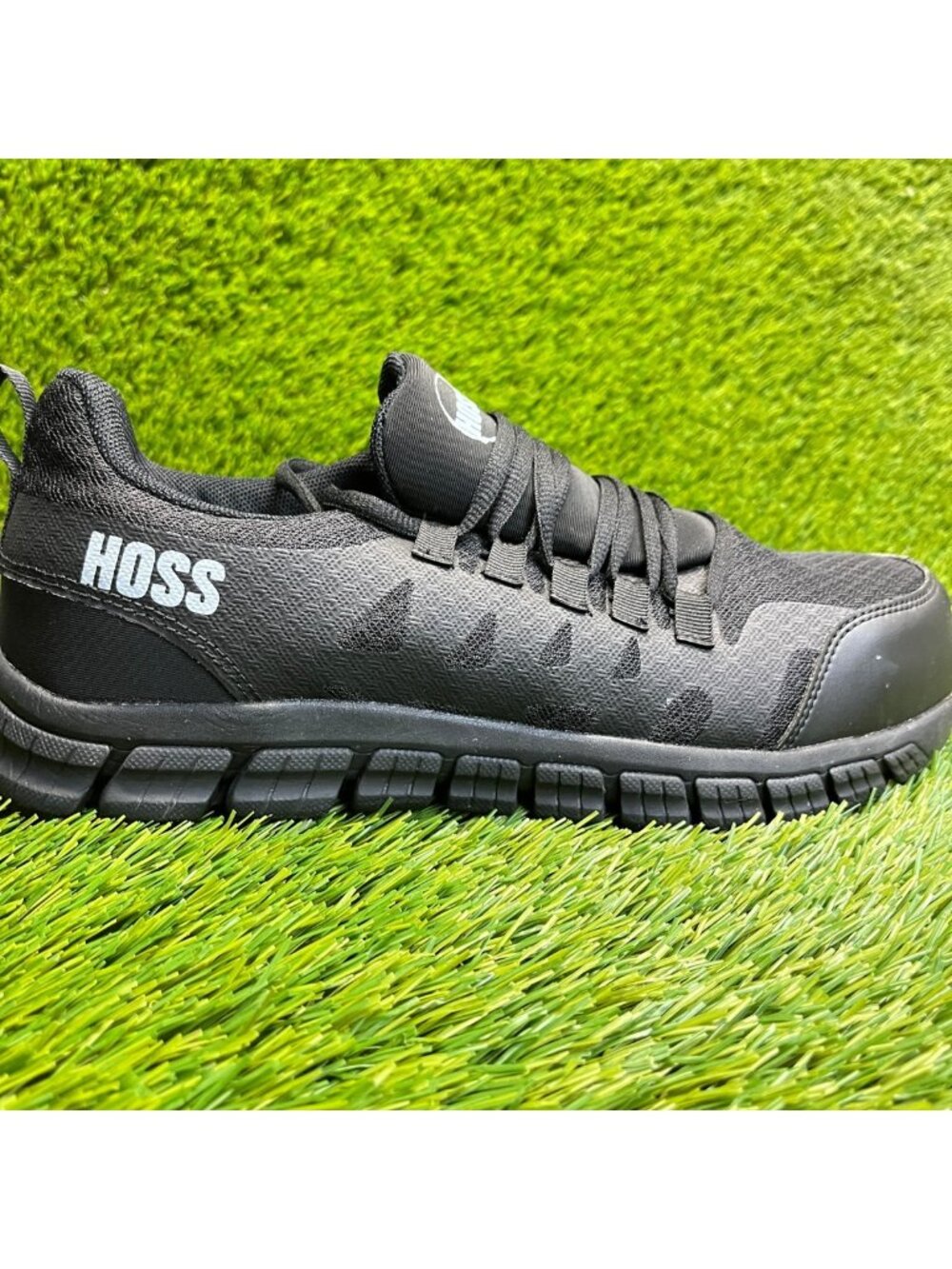 Hoss‎ Sparks SD Mens Size 8 Black Slip-Resistant Composite Toe Safety Work Shoes